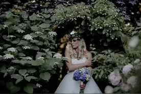 森林系风格婚礼 田园仙气新娘图片