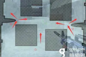 搞趣网：CF手游歼灭战死亡十字怎么打狙 狙击点位详解图片