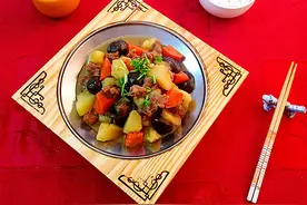 红烧羊肉炖时蔬的做法图片