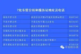 新车落户勿扎堆 哈市七处车管分所都能办图片