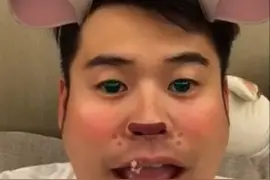 陈赫发搞怪视频嘴巴吐水变猪头 李晨：你赢了图片