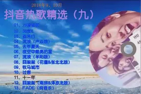 2018年9、10月抖音热歌精选
