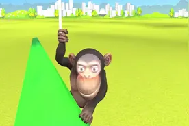 有趣的猴子偷兔棒棒糖动物帮兔子苹果孩子视频封面