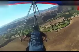 空气动力脚踏式滑翔翼从起飞到着陆全程，瞧着就好难！视频封面