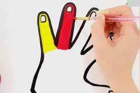 儿童简笔画：金粉小手画画视频封面