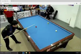 三库开伦台球比赛！韩国小哥看着挺猥琐，但实力很强劲啊视频封面