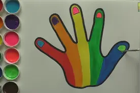儿童彩绘：小朋友一起来画可爱的小手 儿童简笔画视频封面