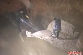 铜川一施工地发现古墓 初步判断为汉墓 距今两千余年图片