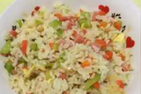 老火腿炒米饭的家常做法，好吃