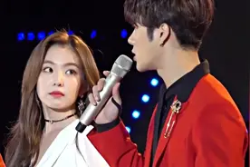 RED VELVET IRENE 裴珠泫与王嘉尔住持互动，小姐姐小眼神好苏！视频封面