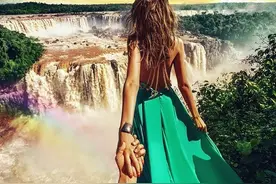 牵着女友环游世界！这对火遍全球的网红CP来上海了！照片又美出了新高度图片