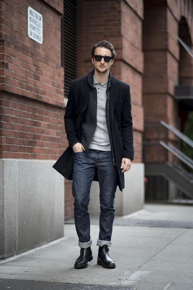 冬季成熟男士服装搭配图片 - 冷求网