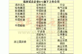 央企混改大戏开锣 7股站最强风口(名单)图片