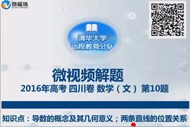 2016高考四川卷文科数学第十题视频封面