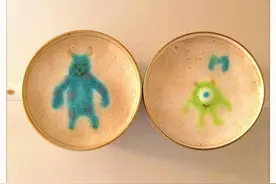 咖啡拉花的极致！所有的卡通造型都能在这杯咖啡中找到！图片