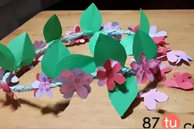 简单的花环折纸图解教程图片