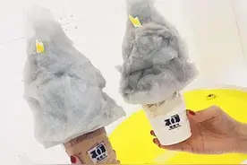 火爆韩国街头的“乌云”冰淇淋图片