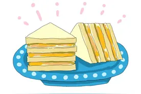 甜蜜食谱漫画-三种春日郊游三明治图片