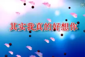 最新网络情歌《其实我真的好想你》超级好听！
