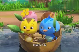 萌鸡小队2：小鸡仔们划船去抓鸭子，却不幸发生意外，这下糟糕了