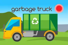 幼儿英语启蒙 动画学单词 垃圾车 GARBAGE TRUCK