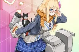 搞趣网：战舰少女r胡德皮肤 胡德小爱神的献礼装扮图鉴图片