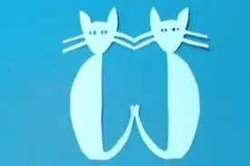 剪纸小课堂147：猫咪团花 儿童剪纸教程视频大全 亲子手工