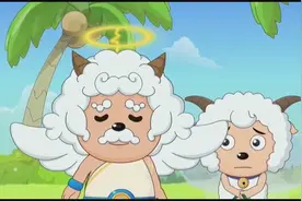 喜羊羊从空中摔下，小羊还叫它坚持，懒羊羊说的话“扎心”了