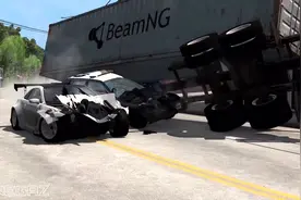 超真实车祸拟真游戏，大货车 VS 小汽车