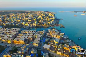 高清航拍海口如意岛跨海大桥一带景观图片