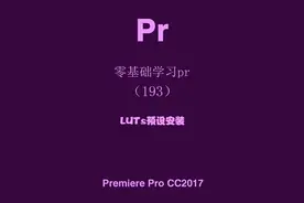#零基础学pr 【LUTs预设安装】#pr教程