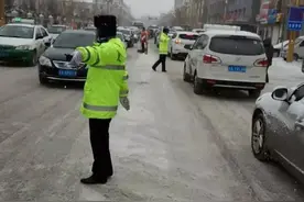 又见雪飘过，风雪中有我——那一抹永恒的荧光绿图片