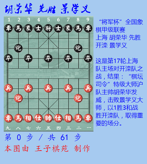 欢迎王子棋苑,添加朋友--搜索王子棋苑"将军杯"全国象棋甲级联赛上海