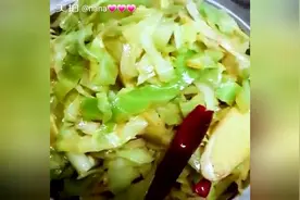素炒圆白菜的家常做法，好吃
