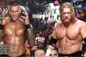 WWE兰迪奥顿曾遭HHH拉着砸穿玻璃，塞纳，奥斯汀也砸穿过图片