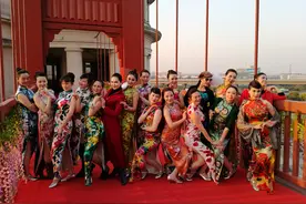 春晚旗袍秀亮相常州 上海阿姨演绎女性风采图片
