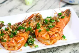 家常海鲜菜，蒜香老虎虾详细做法