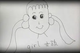 教孩子手绘简笔画记住英语单词：女孩girl视频封面