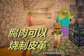 火焰解说 我的世界 1151 腐肉可以烧制皮革 模组生存