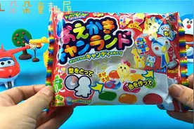 花儿朵朵童趣屋日本食玩手工彩色糖果DIY