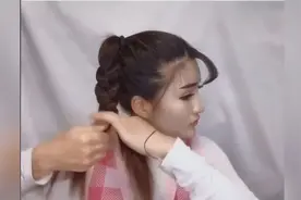 头发 又多又厚，这样扎出好看高马尾，超级简单