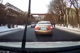 一棵葱引发的车祸！大姐买菜回来葱掉路中间了跑回来捡！太危险了视频封面