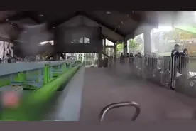 重庆欢乐谷过山车，翼飞冲天宽翼过山车不摇晃第一视角POV视频封面