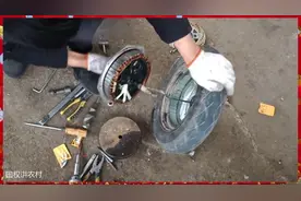 电动车不走电机转不动，通常都是这里坏了，只需要拆开就可以看到视频封面