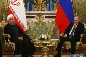 伊朗总统鲁哈尼访问俄罗斯图片