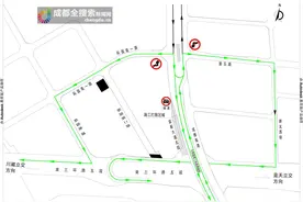 28日起 成新大件路跨三环路跨线桥北口西侧辅道禁行图片