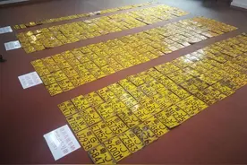 蓬江查处套牌、假牌案件611宗图片