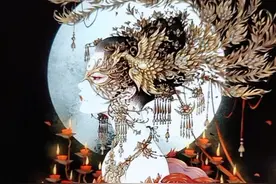 今天我来教大家画半面妆 #画画#绘浮生  @抖音小助手视频封面