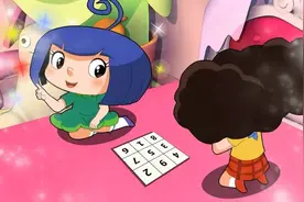 棉花糖和小苹果玩九宫格游戏，这个游戏还能认识数字呢视频封面