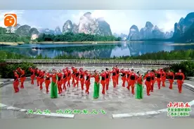 子龙全国明星队广西湄江春团队《小河淌水》视频制作: 映山红叶